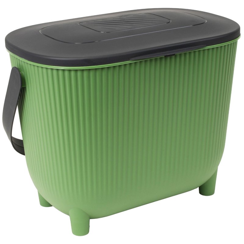 EDA compostbak met actieve koolfilter, zwart/antraciet, 10 liter